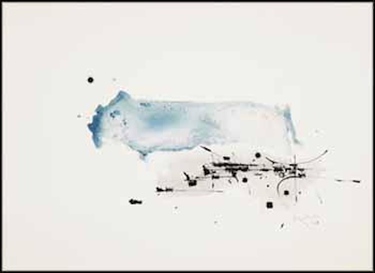 Untitled (Blue) by Georges Mathieu