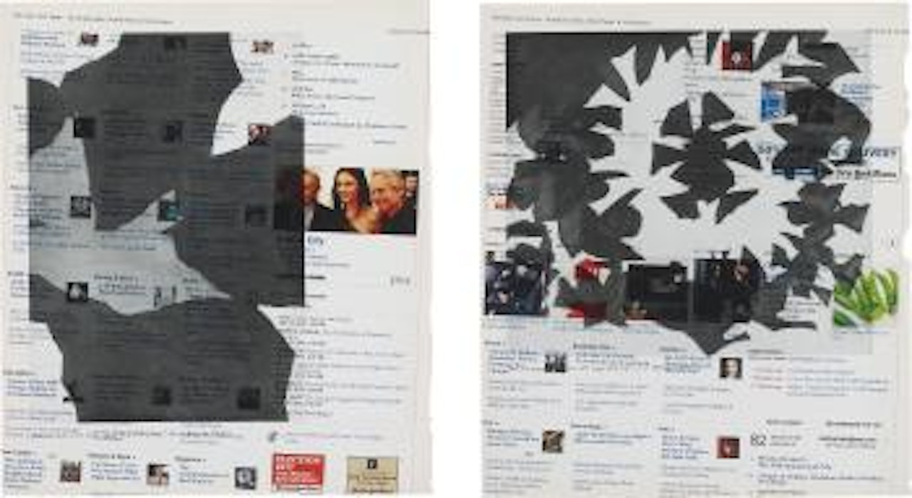 Two works by Wade Guyton