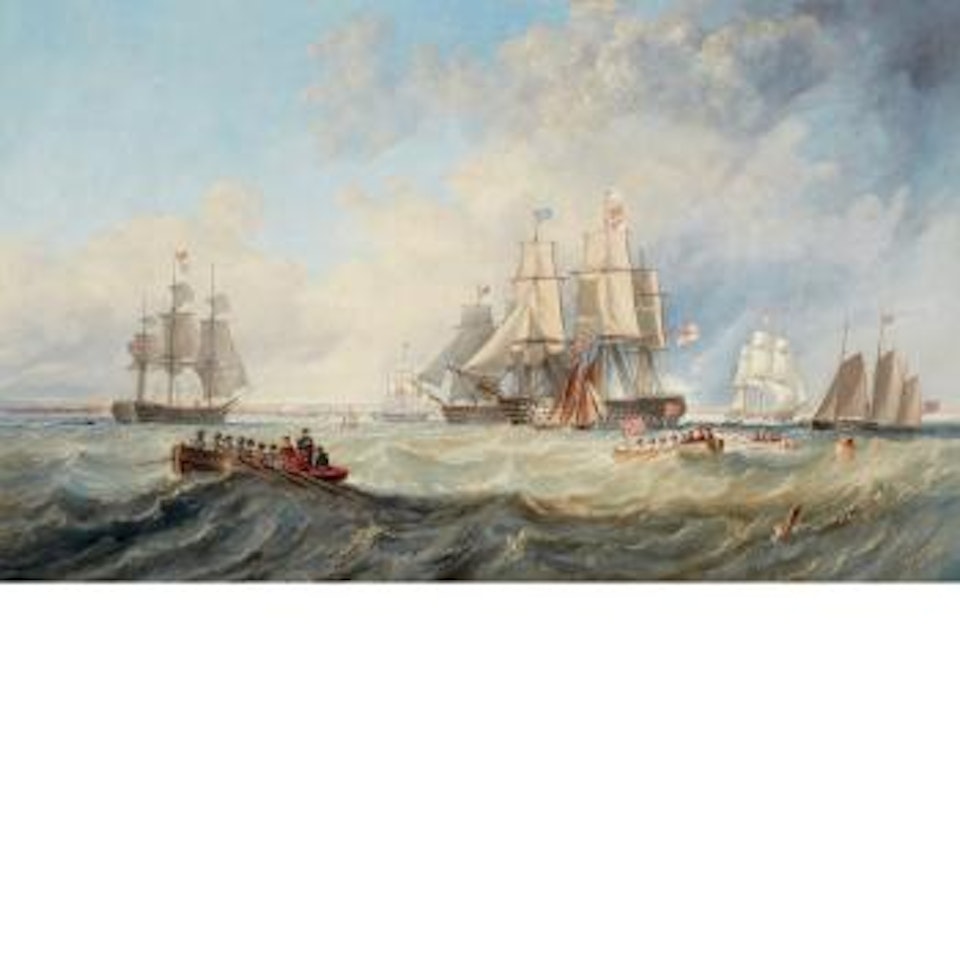 Ships off the English Coast by John Wilson Carmichael