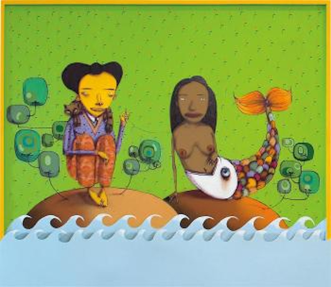O Homem que pescon a Sereia de Labelos de ouro, 2000 by Osgemeos
