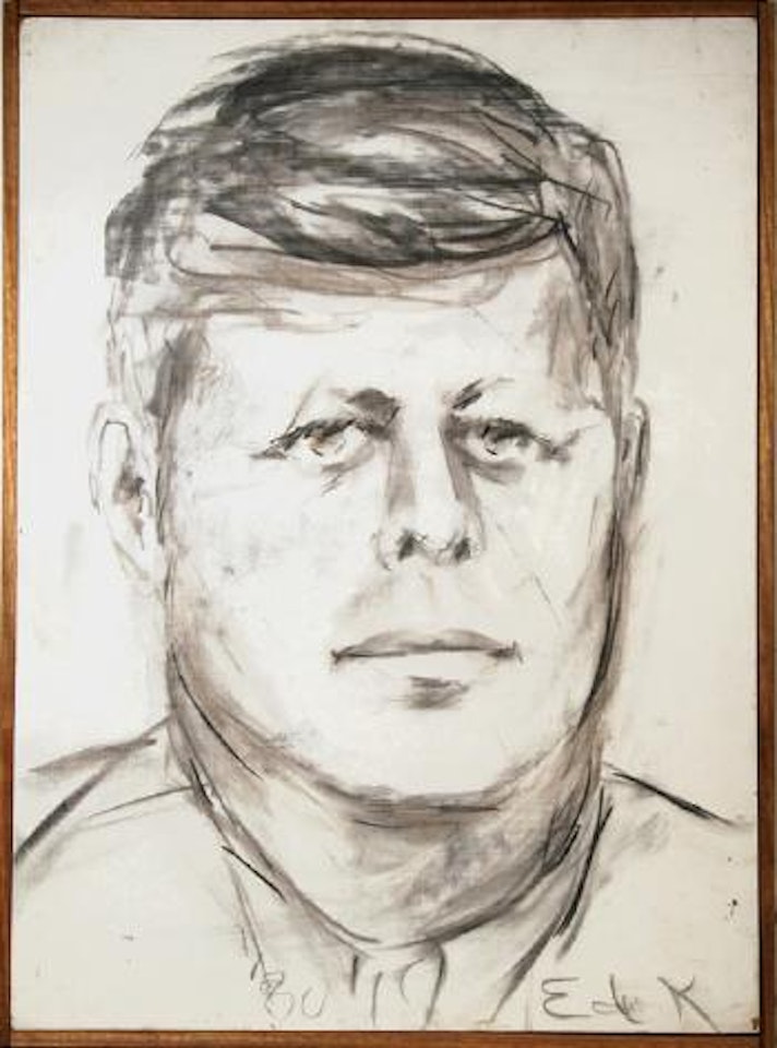 John F. Kennedy #10 by Elaine de Kooning