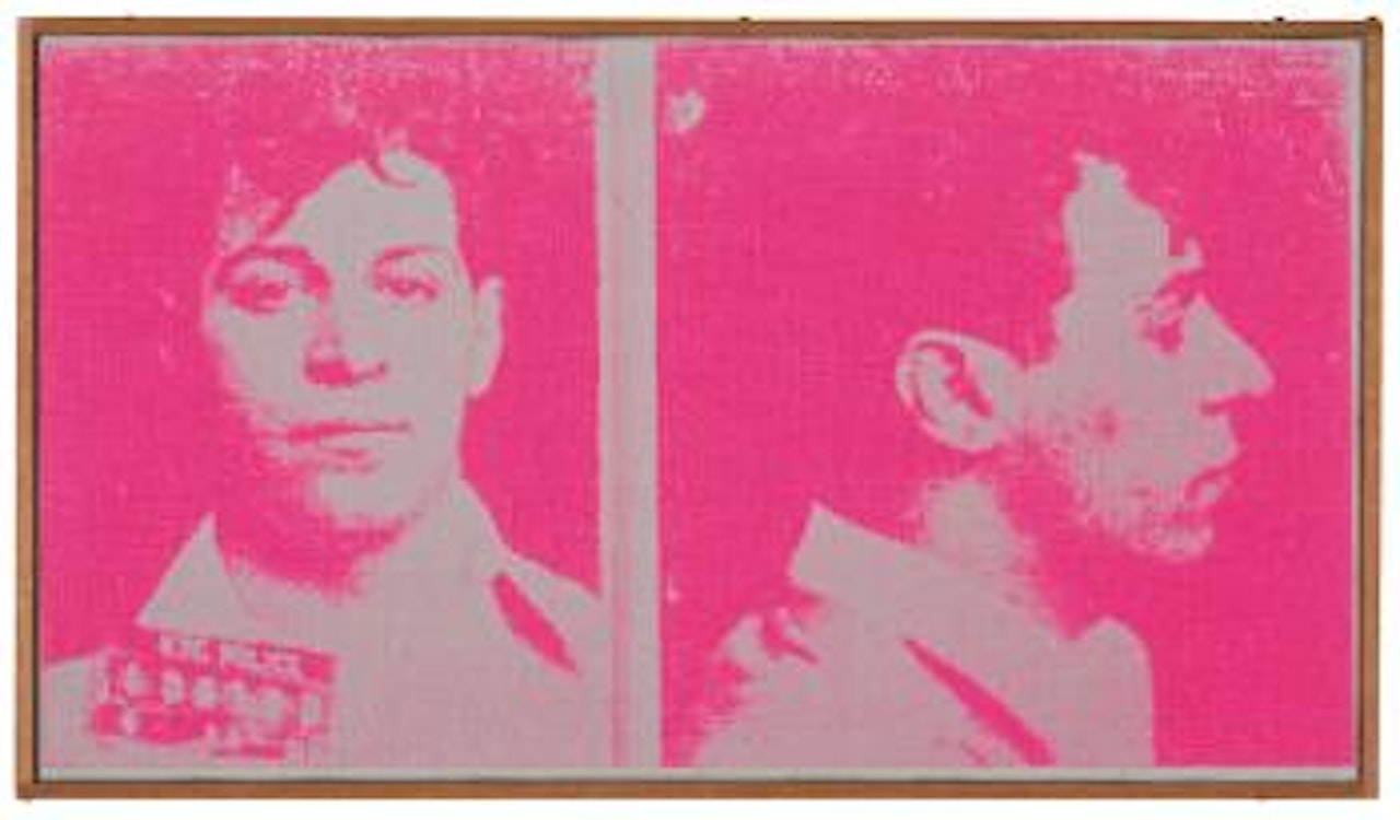 Andy Warhol, "Most Wanted Men"  No. 12,  No. 11, No. 2, 1963 (pink) by Richard Pettibone