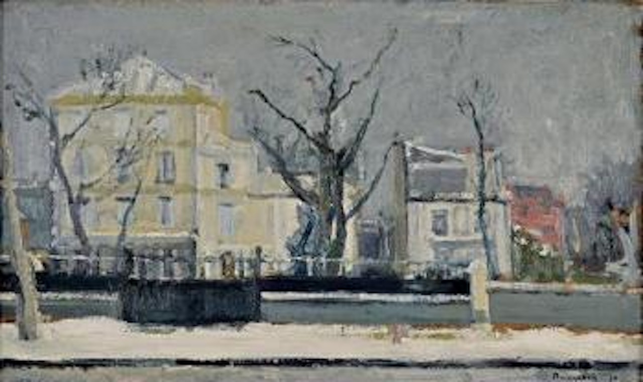 La neige à Neuilly by Maurice Brianchon