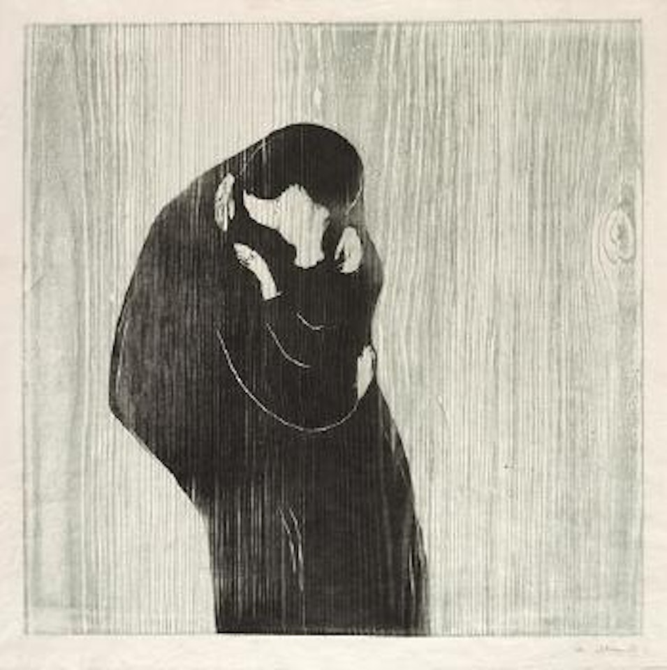 Der Kuss III by Edvard Munch