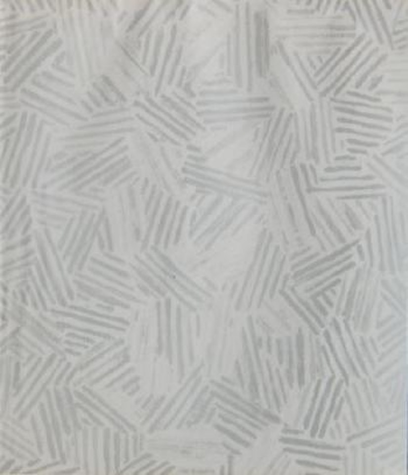 Silver cicada by Jasper Johns