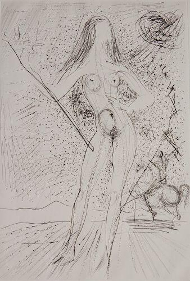 Venus de la constelciones con picador by Salvador Dali