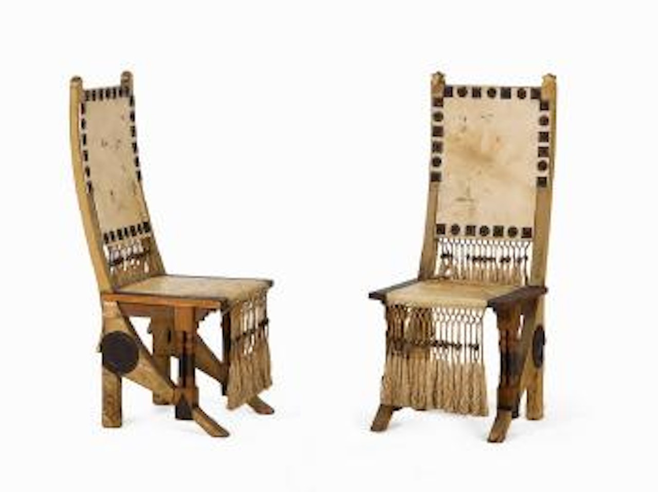 Pair Of Chairs by Carlo Bugatti