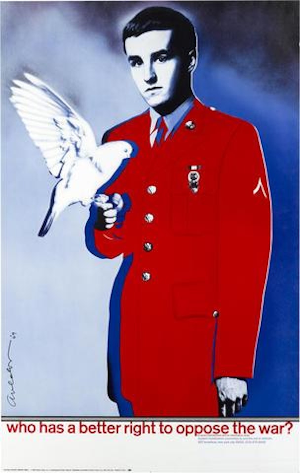 Who Has a Better Right to Oppose the War? New York: the Student Mobilization Committee to End the War in Vietnam, by Darien House by Richard Avedon