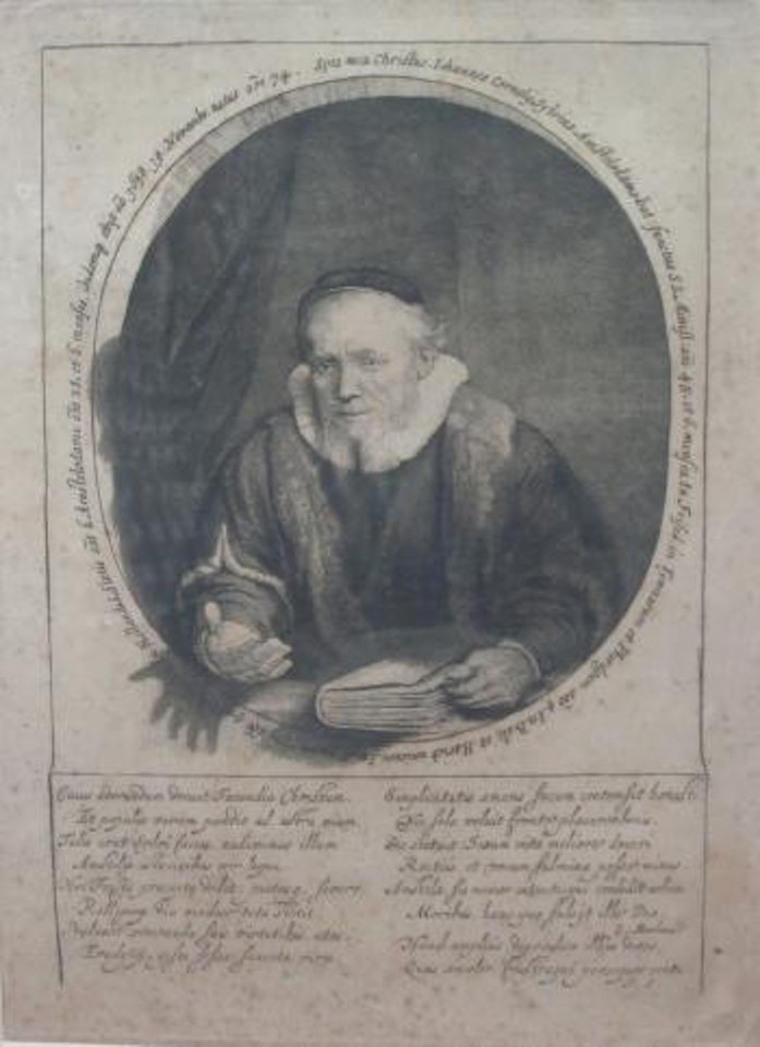 Jan Cornelis Sylvius, Preacher by Attributed to Rembrandt Harmensz van Rijn