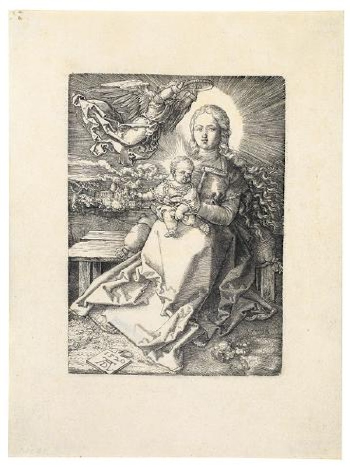 Maria von einem Engel gekrönt by Albrecht Dürer
