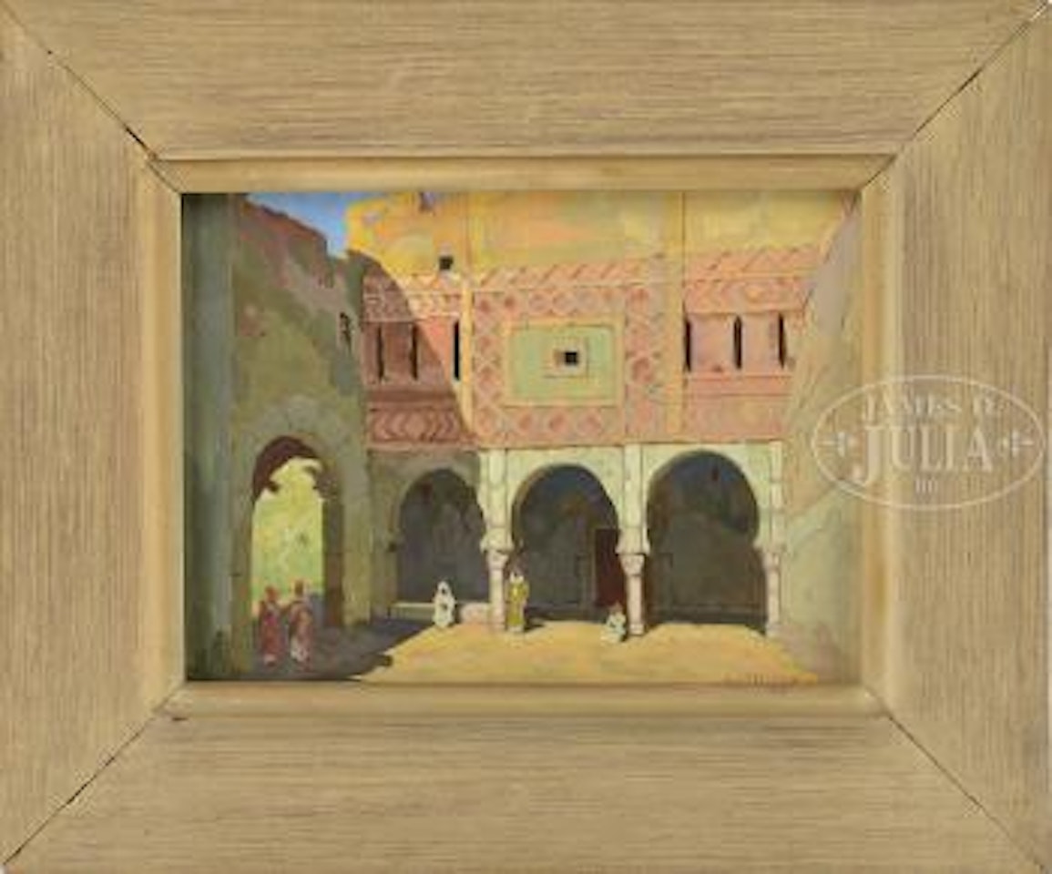 Sunlight and shadows in Middle Eastern scene by Jane Peterson