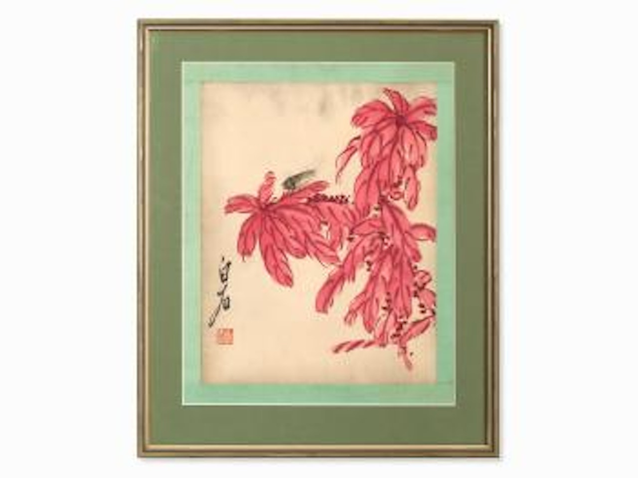 Cicada And Yan Lai Hong by Qi Baishi