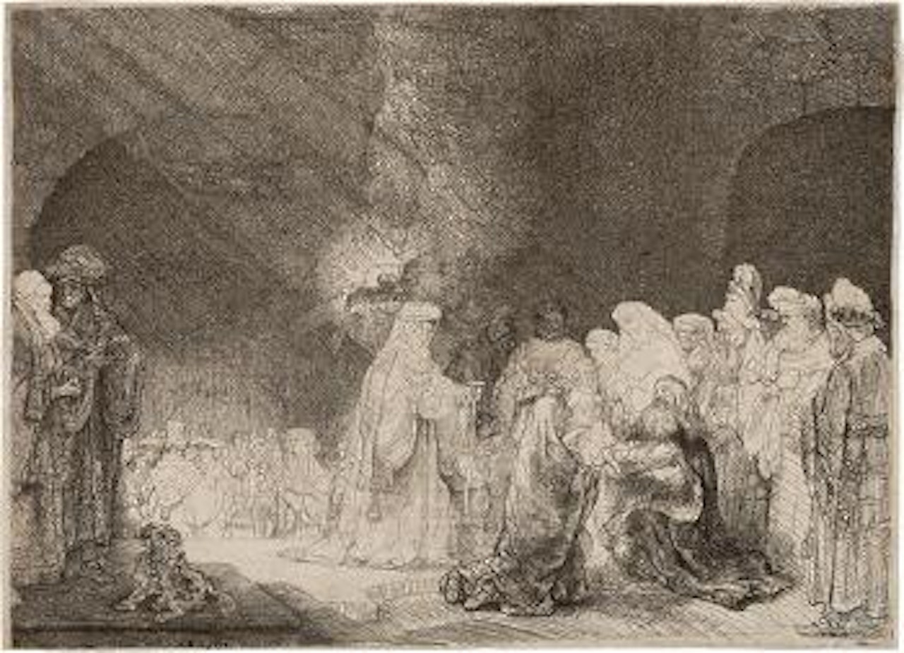Die Darstellung im Tempel by Attributed to Rembrandt Harmensz van Rijn