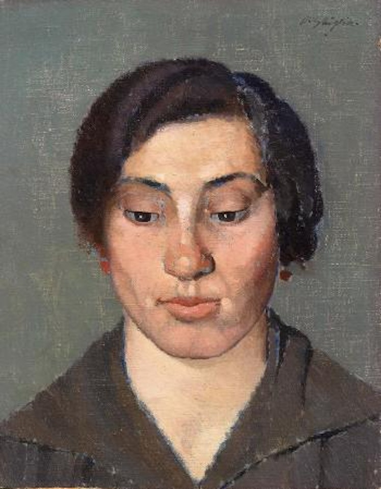 Giovane donna by Oscar Ghiglia