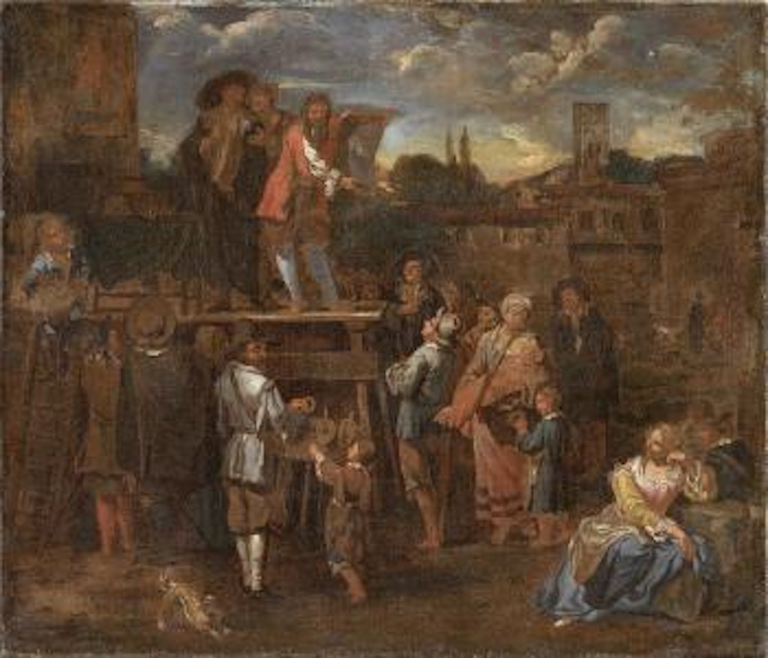 Scena di mercato by Theodor Helmbreker