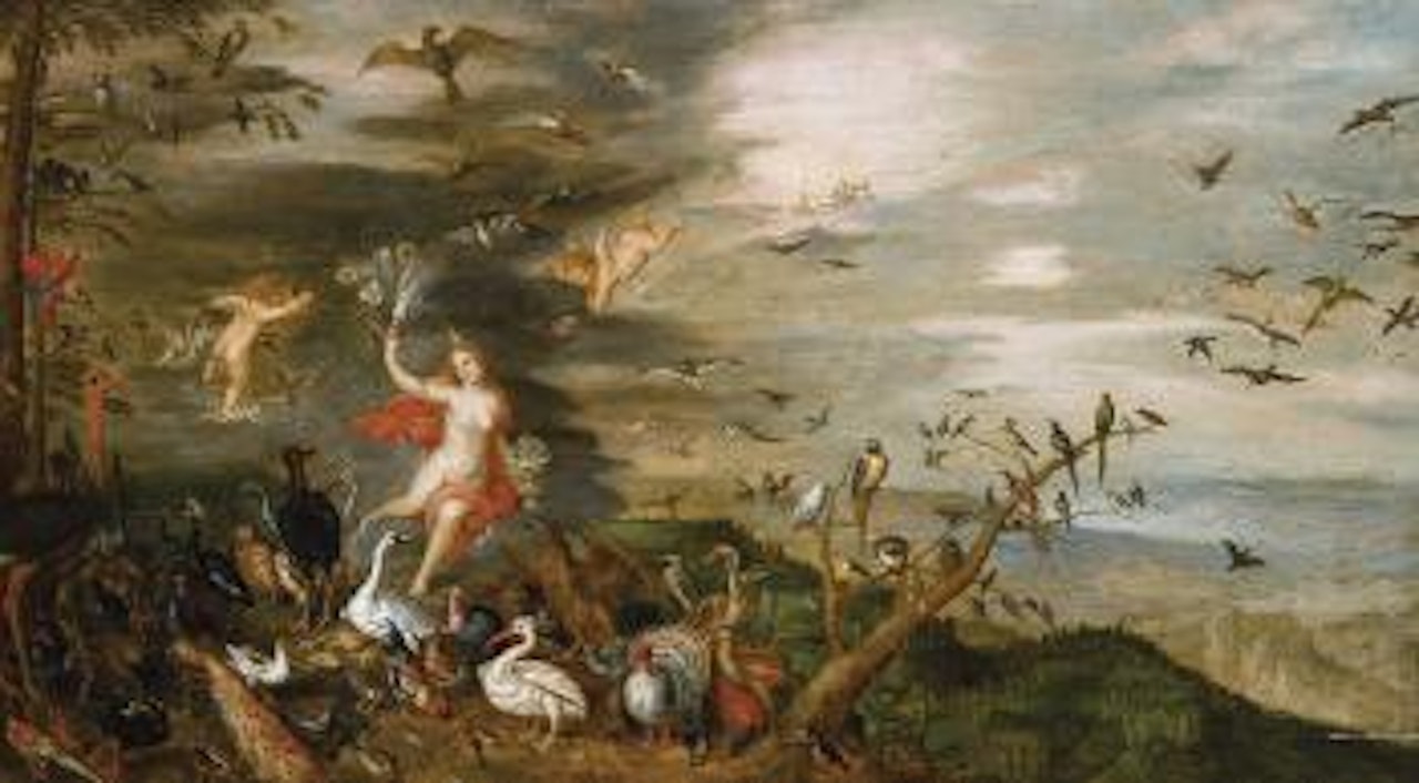 Allegorie van het element "lucht" by Jan Van Kessel The Elder