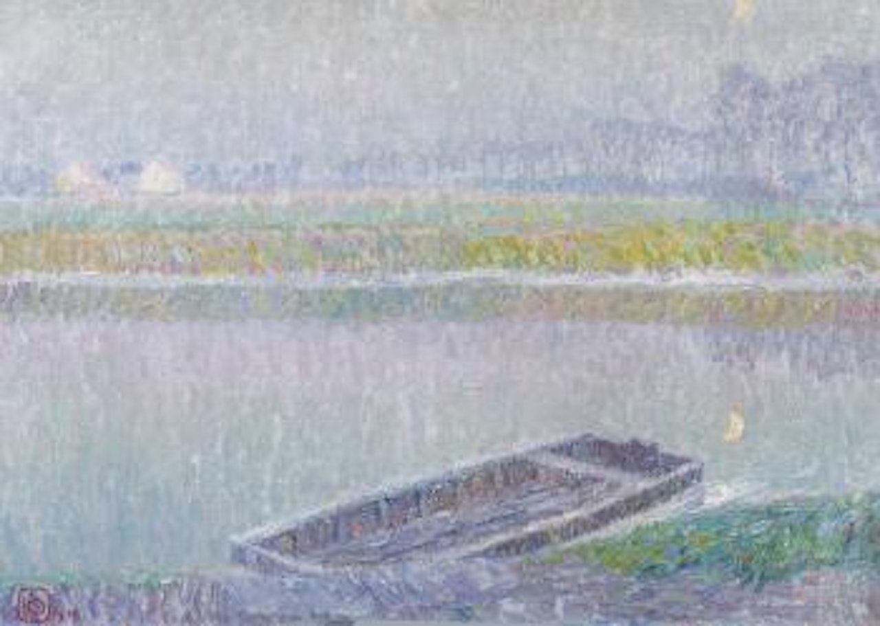 Vroege morgen aan de Leie by Leon de Smet