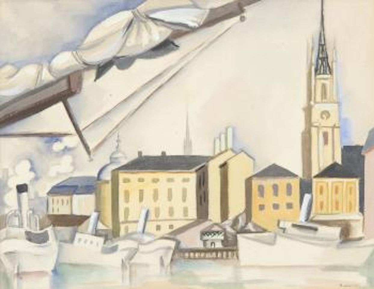 Le port de Stockholm by André Lhote