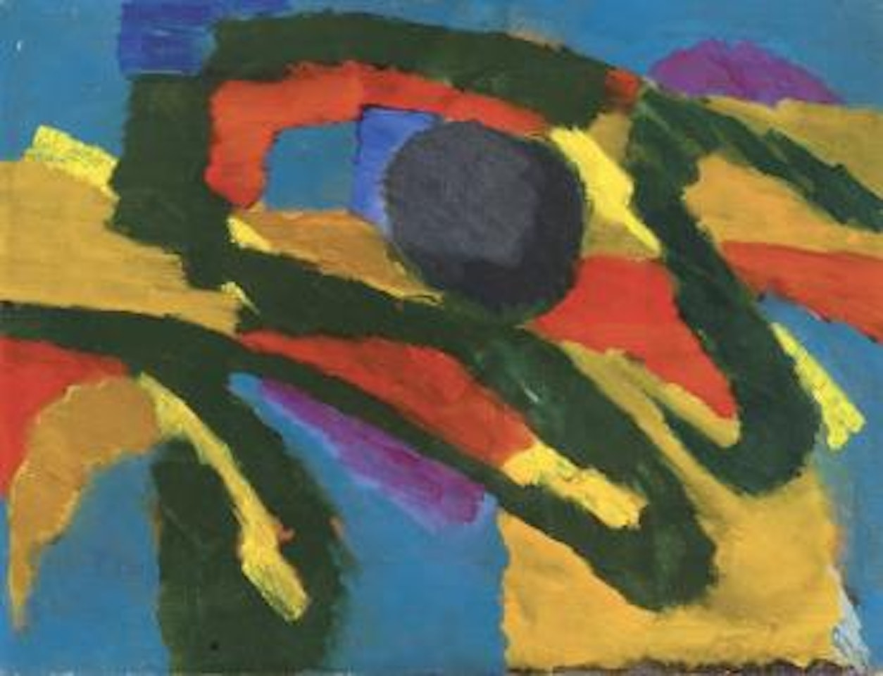 Le soleil by Pierre Alechinsky