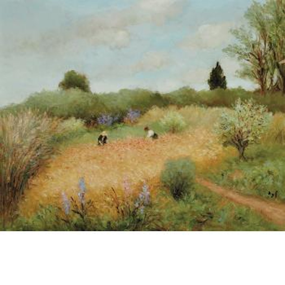 Cueillette des fleurs a Port Navalo by Marcel Dyf