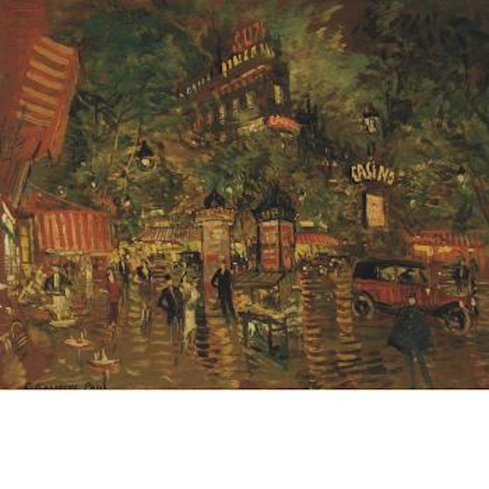 Paris at Night by Konstantin Alekseevich Korovin