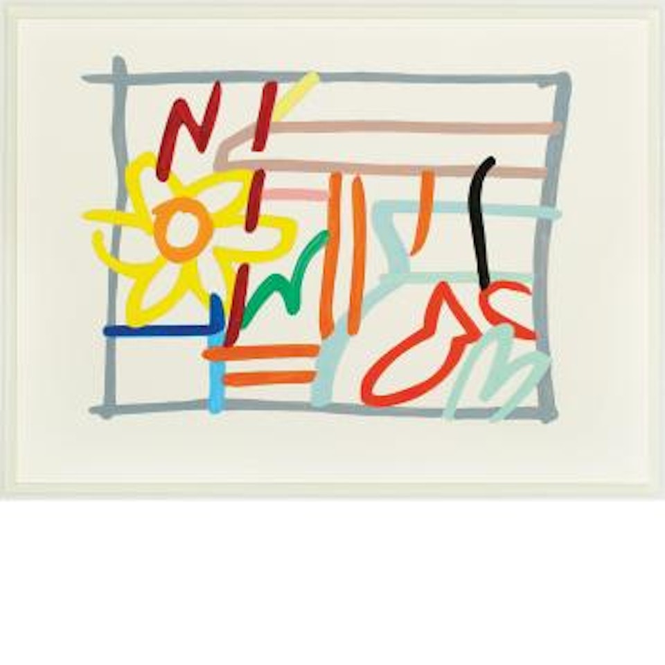 Study for Still Life with Goldfish and Daffodil by Tom Wesselmann