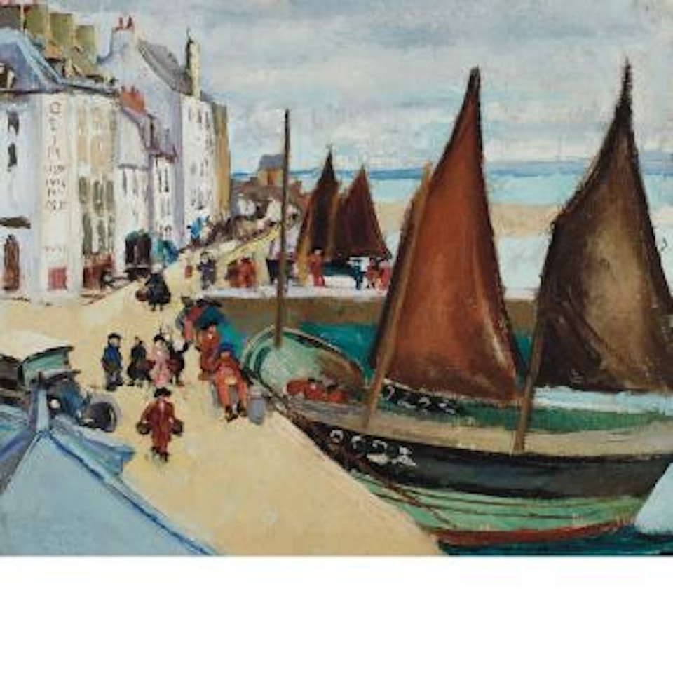 Brittany Harbor (probably Douarnenez, France) by Hayley Lever