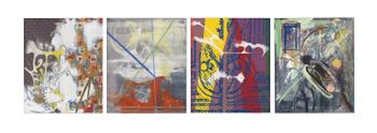 Ohne Titel (Sommerbilder I-IV) No. 1-4 (Untitled (Summer pictures I-IV) No. 1-4)) by Sigmar Polke