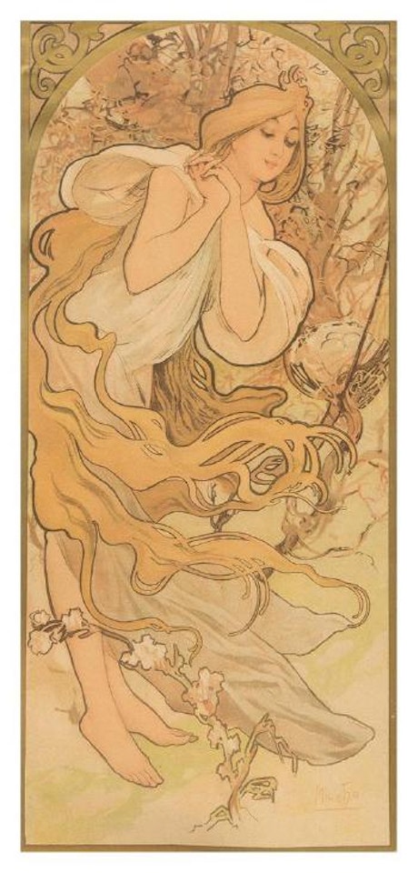Spring by Alphonse Mucha