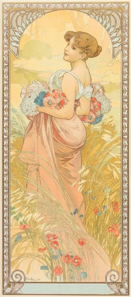 Eté by Alphonse Mucha