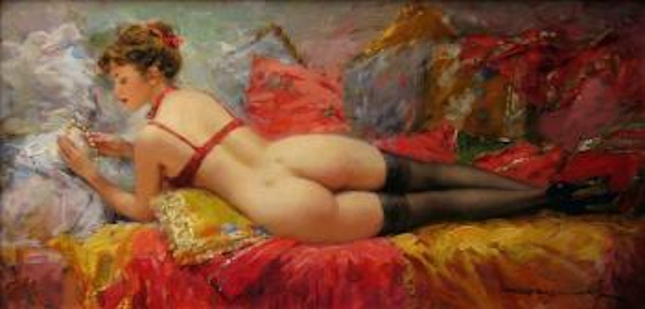 Le collier de perles by Constantin Razoumov