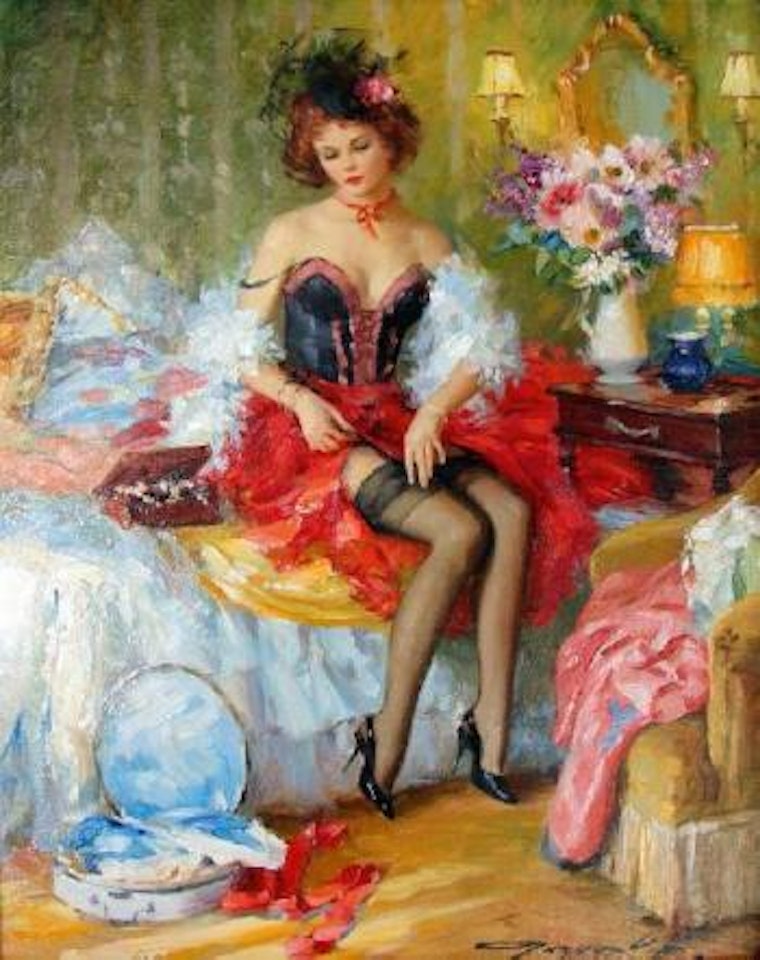 La jarretière by Constantin Razoumov