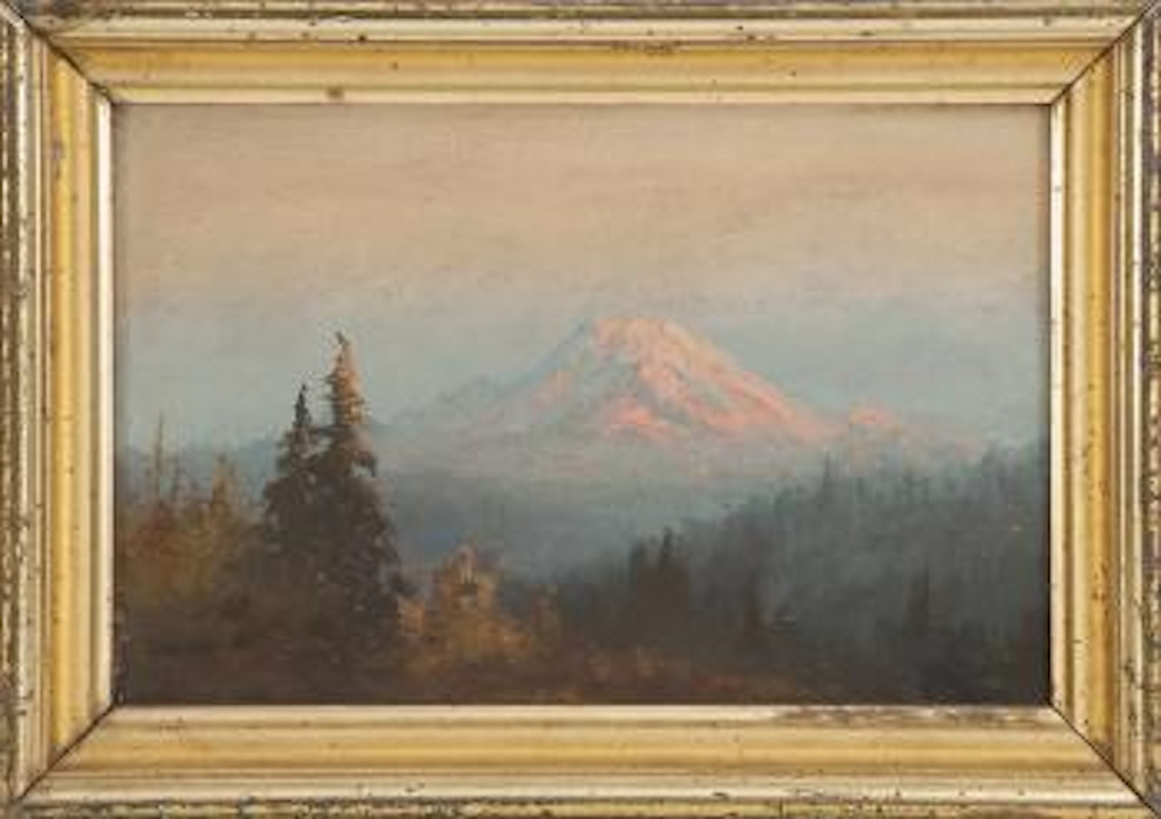Sunset on Mount McKinley, Alaska by Sydney Mortimer Laurence