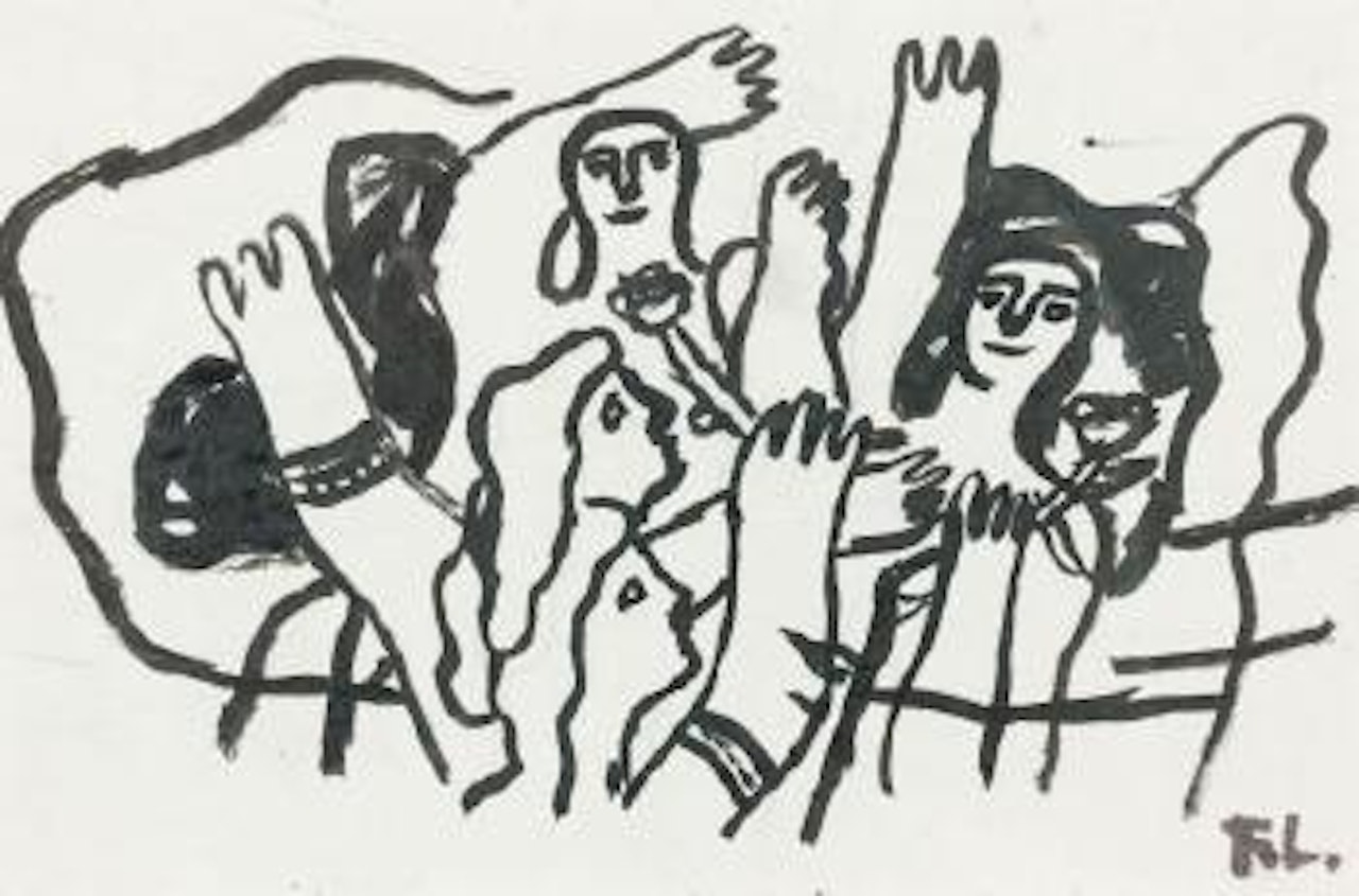 La joie de vivre projet de tapisserie by Fernand Leger