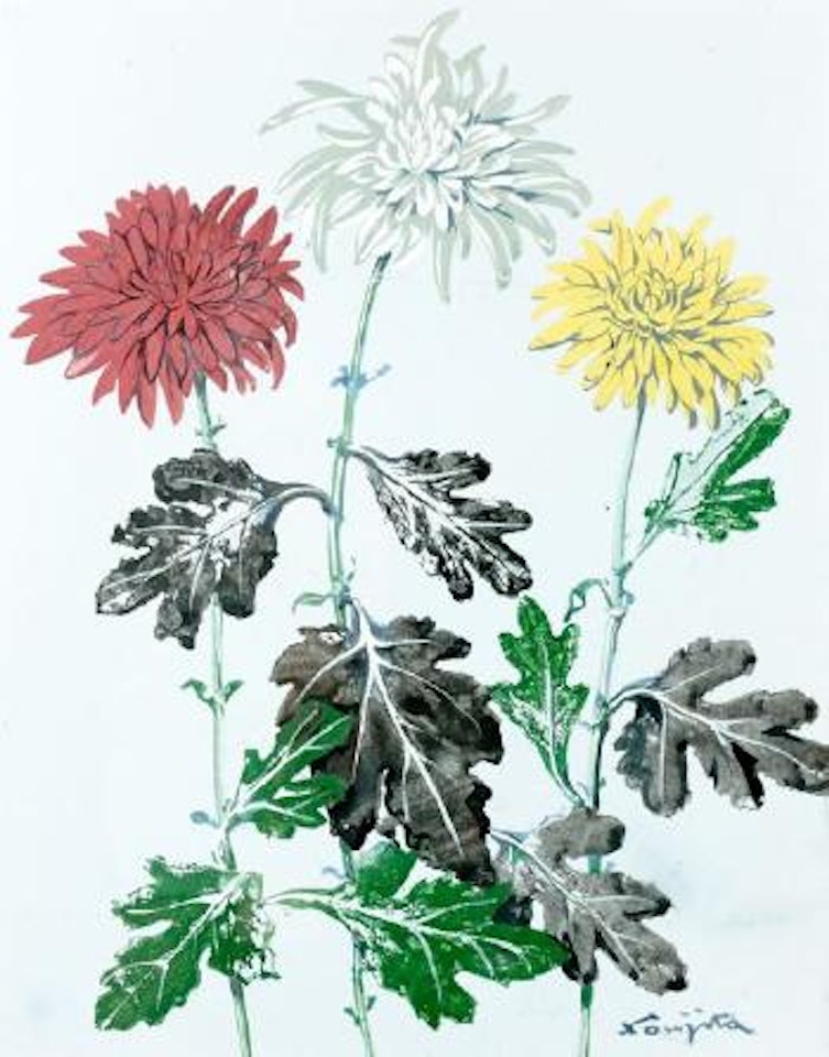 Chrysanthèmes by Leonard Tsuguharu Foujita