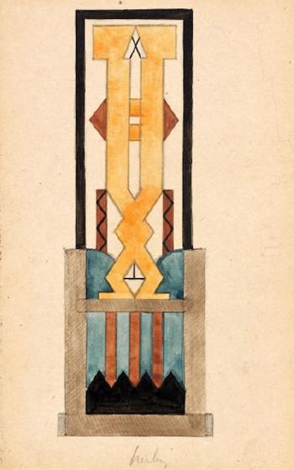 Composition symétrique by Auguste Herbin
