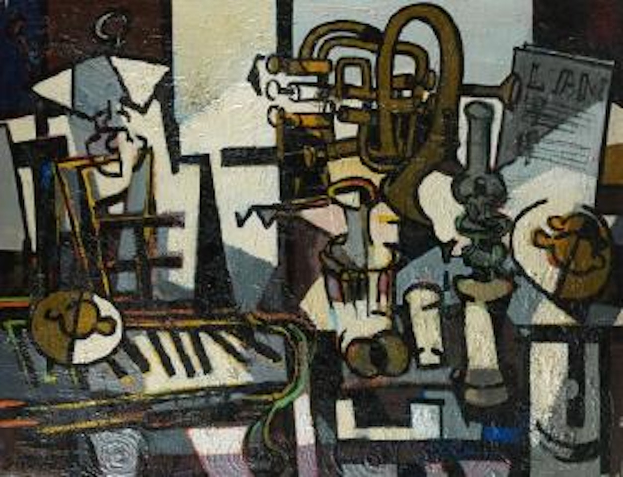 Nature morte aux instruments de musique by Claude Venard
