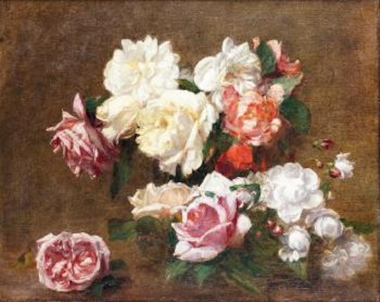 Les roses by Victoria Fantin-Latour