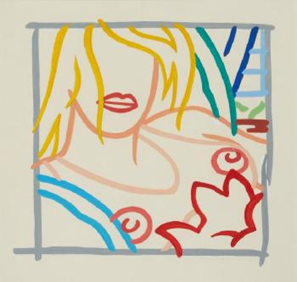 Study for Bedroom blond with necklace by Tom Wesselmann