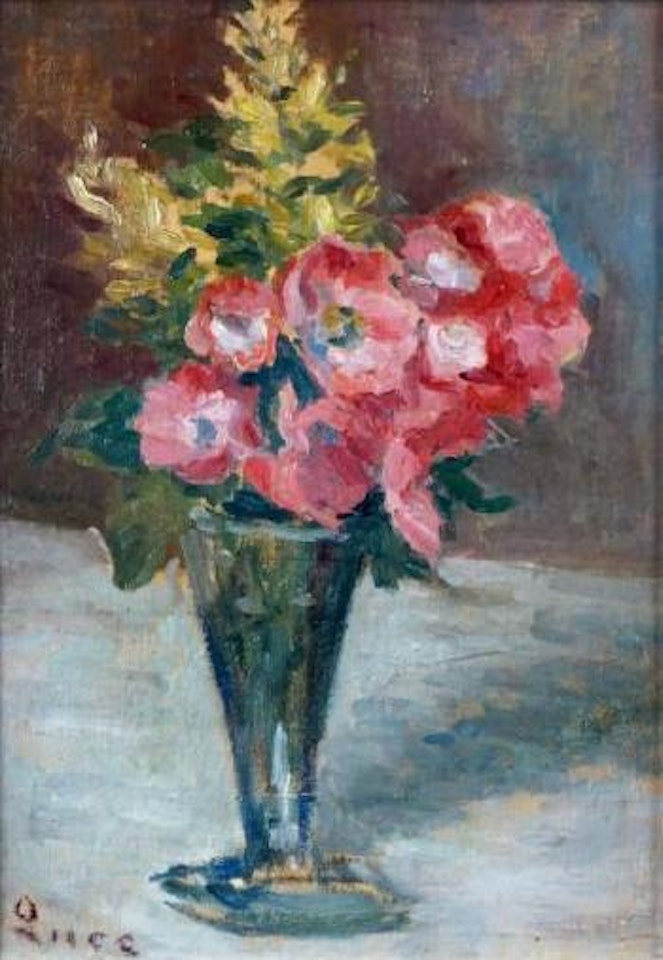 Vase d'anémones by Maximilien Luce