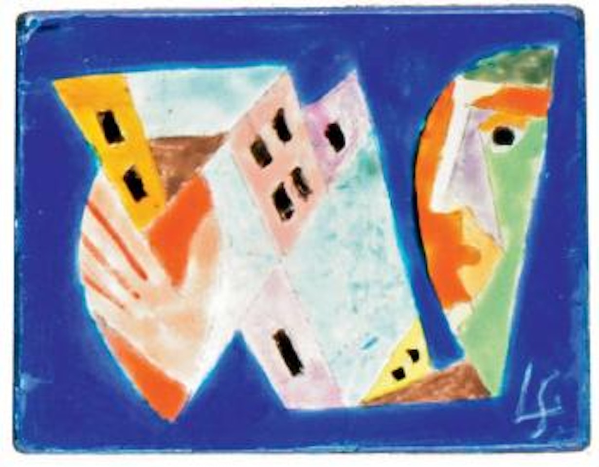 Maison et personnage by Leopold Survage
