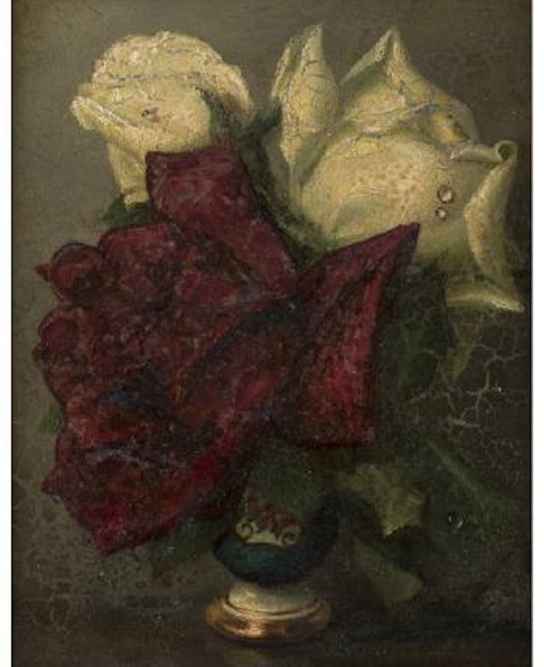 Roses in a bud vase by Irene Klestova