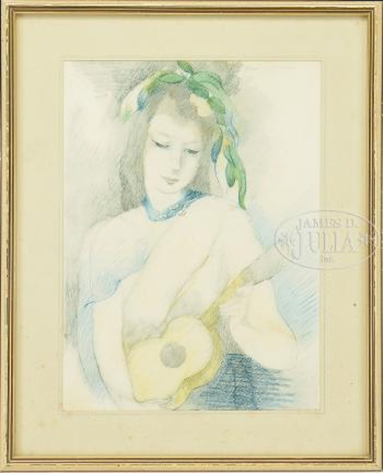 Woman with guitar by Marie Laurencin