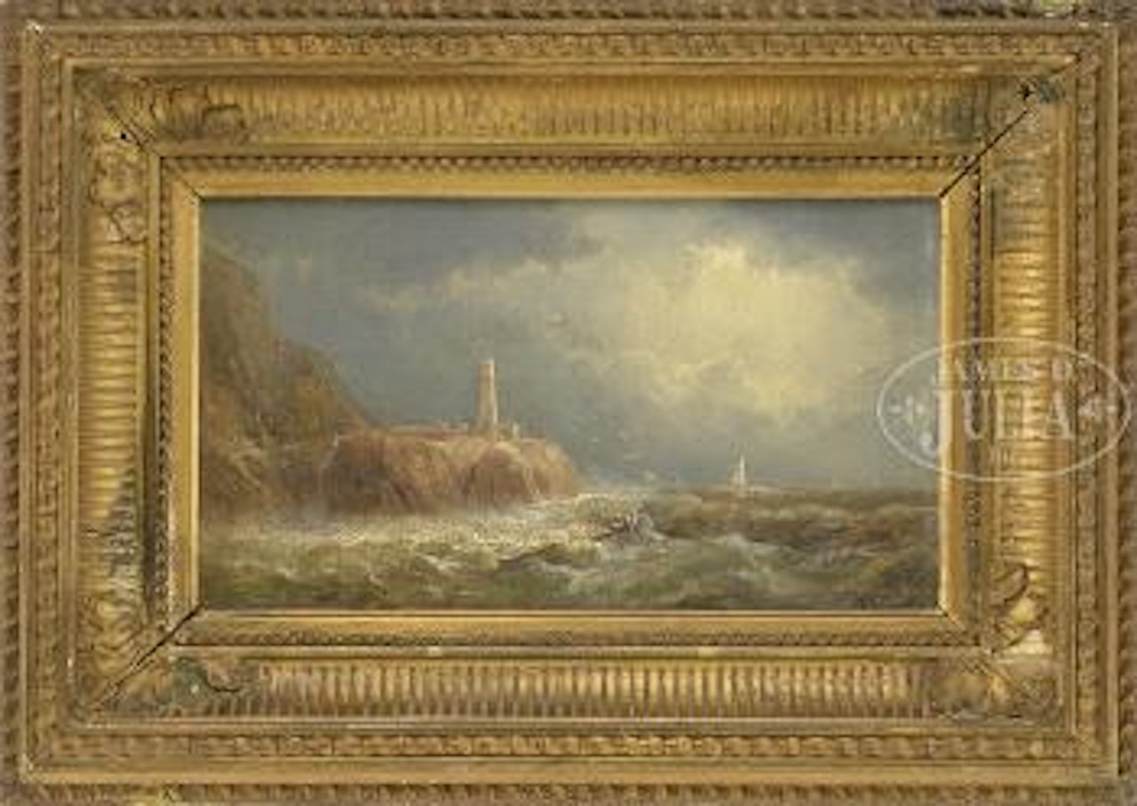 Coastline lighthouse by William Trost Richards