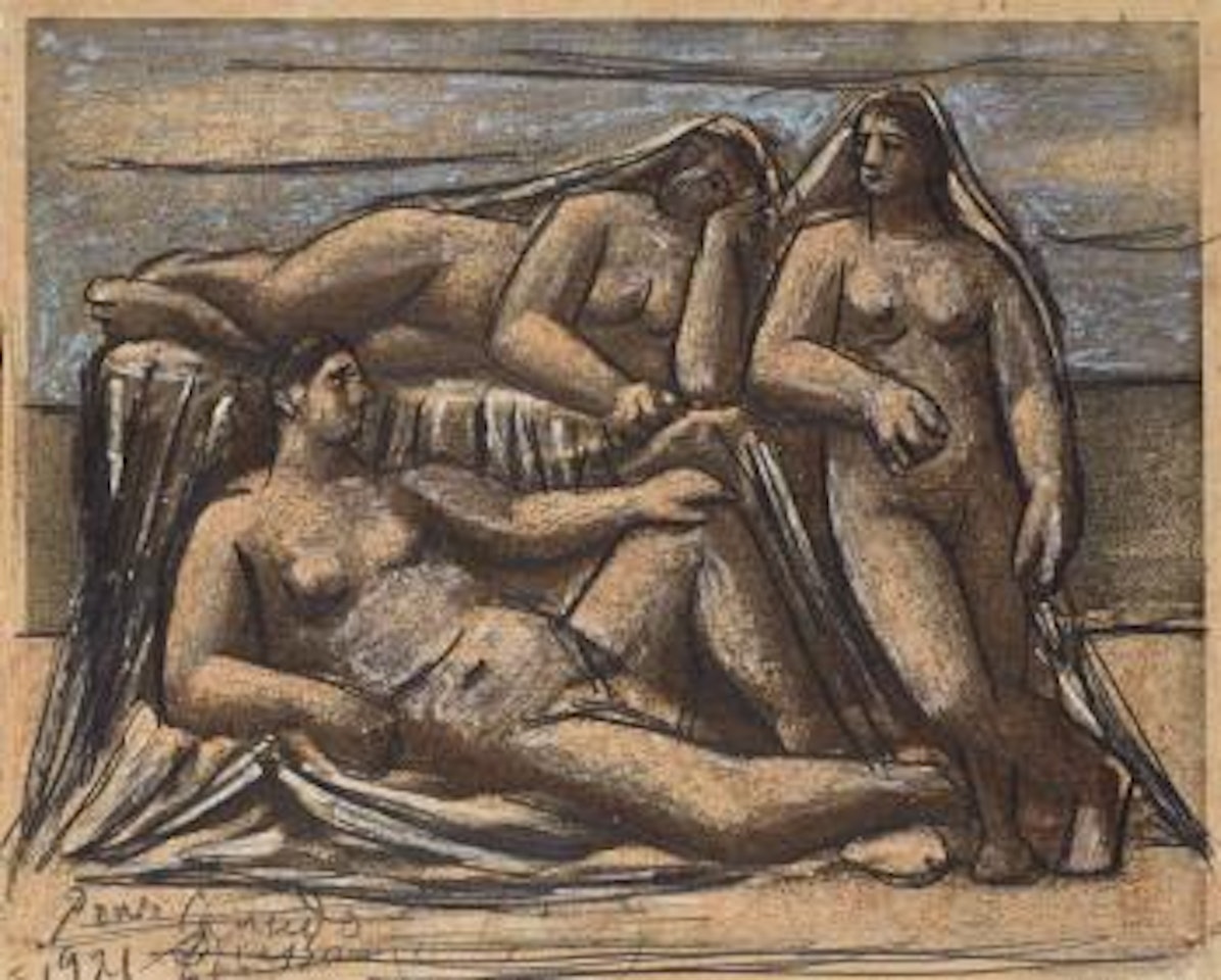 Groupe De Trois Femmes Nues by Pablo Picasso