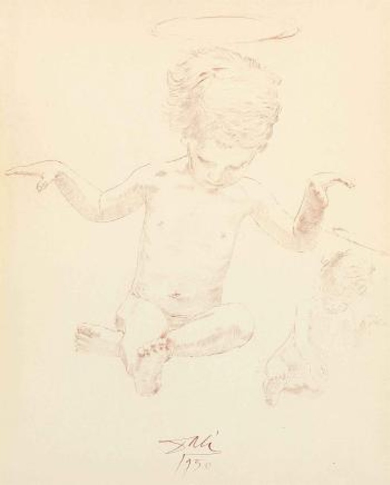 Etude Pour L'enfant Jésus Pour Le Tableau La Madone De Port Lligat by Salvador Dali