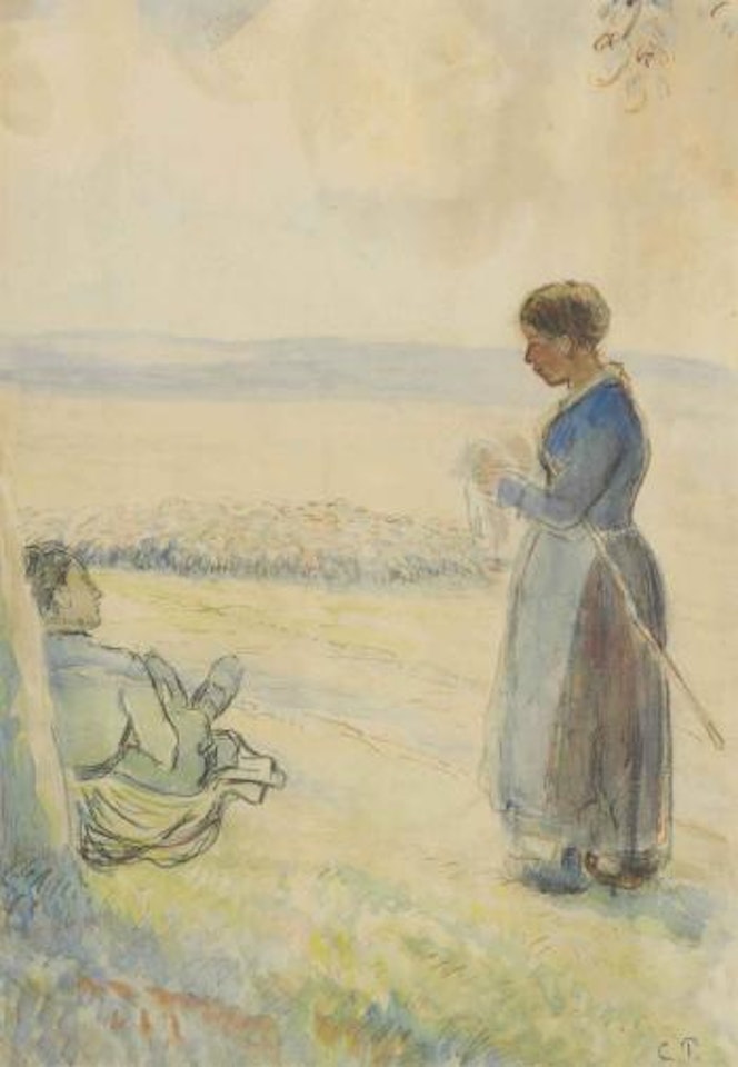 Bergères by Camille Pissarro