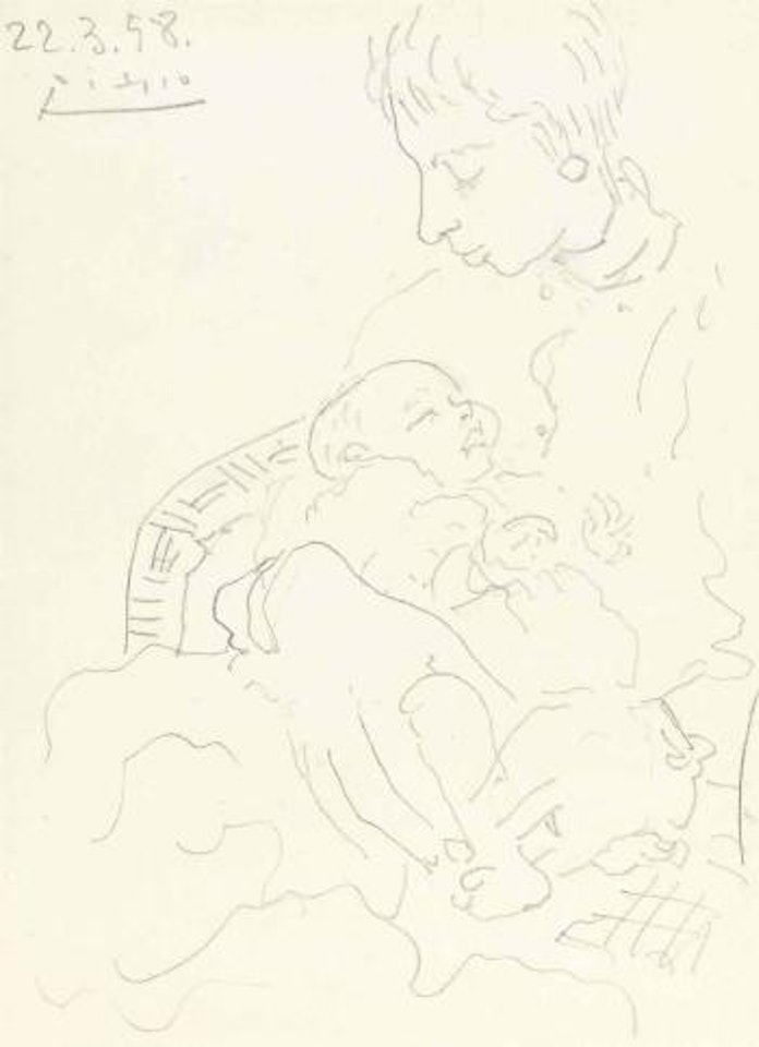 Dorothy Boyesen Et Son Enfant Alexandre by Pablo Picasso