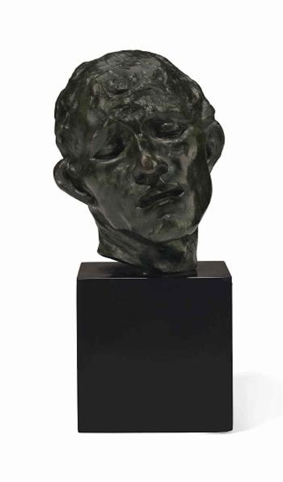 L’Un Des Bourgeois De Calais: Tête De Pierre De Wiessant, Petit Modèle by Auguste Rodin