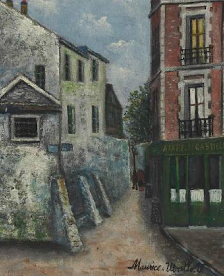 La Belle Gabrielle à Montmartre by Maurice Utrillo